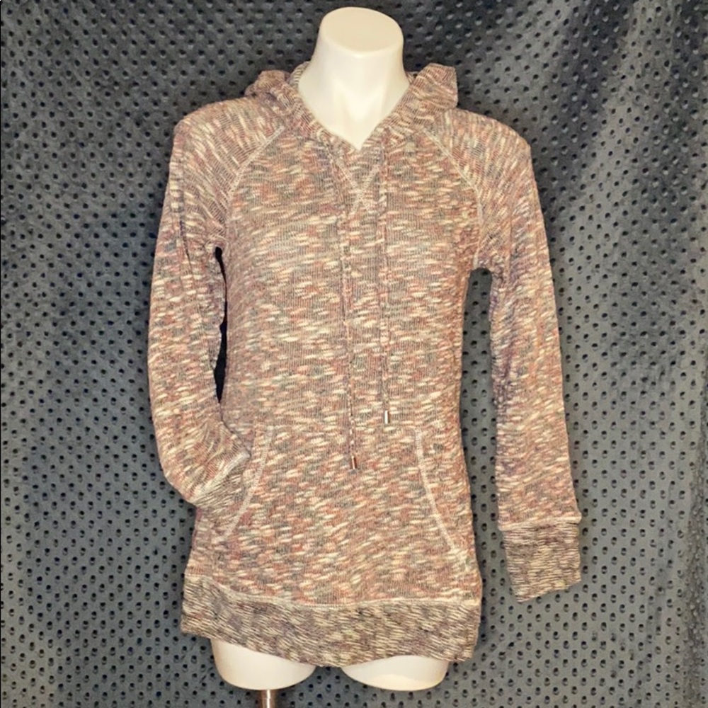 Relaxed Restyled Space Dye Pullover Hoodie